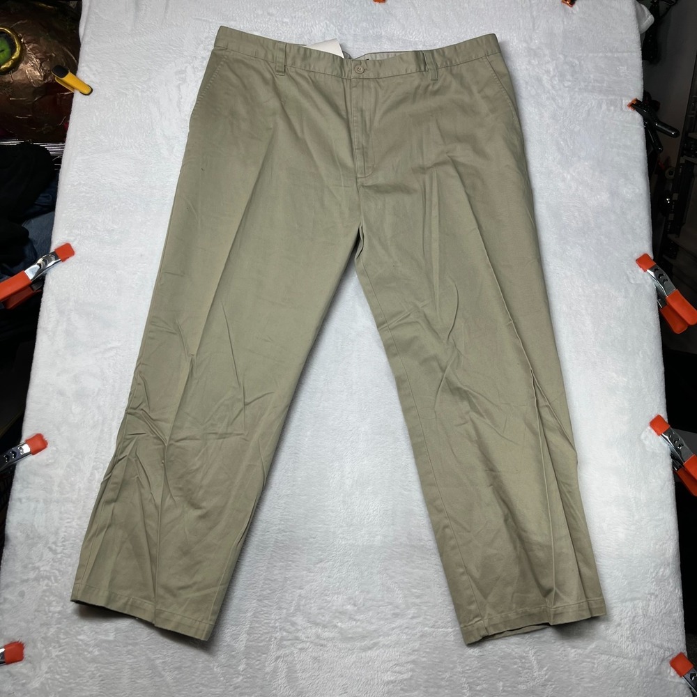 Cherokee Ultimate Khaki Pants Men's Cotton Pleated Classic Straight‎ - 43X31 NWT
